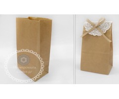 Σακουλάκια Kraft Paper τσαντάκια, διάσταση: 9cm x 18cm x 6cm