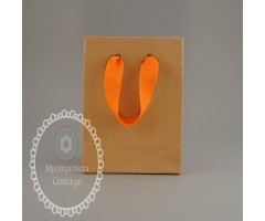 Σακούλα Kraft Paper - πορτοκαλί χεράκι