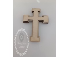Ξύλινος σταυρός με χάραξη εσωτερικά - Απλός - ιδιαίτερο σχήμα - Σταυρός Ευλογίας
