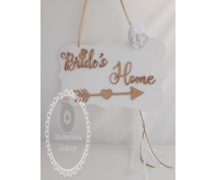 Πινακίδα Brides Home - Το σπίτι της νύφης