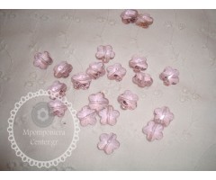 Κρυστάλλινη χάντρα λουλούδι ροζ