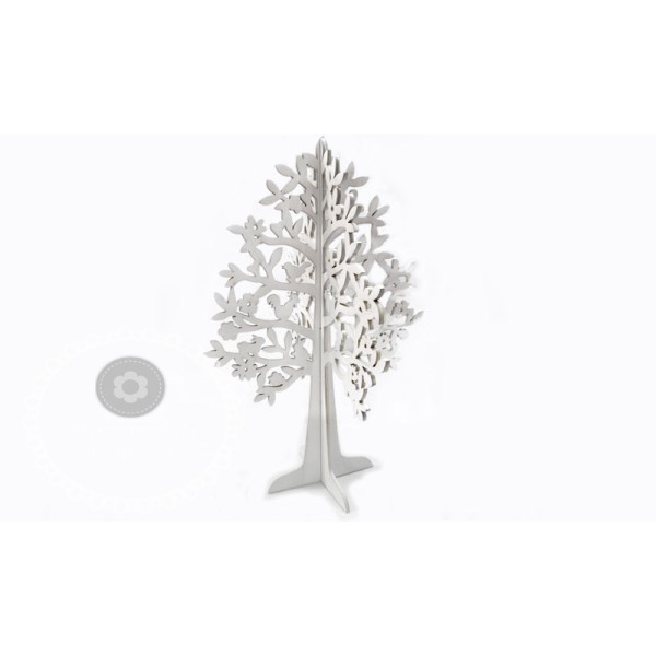 Ξύλινο δέντρο μεγάλο διπλό λευκό