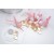 Κέρασμα γέννας μπρελόκ ελεφαντάκι σε ροζ - χρυσό πλέξι χρυσό με χαντρούλες πολύ ιδιαίτερο