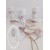 Μπομπονιέρα σαπουνόφουσκα με θεματικό floral - Λουλουδένιο , όνομα παιδιού και ημερομηνία